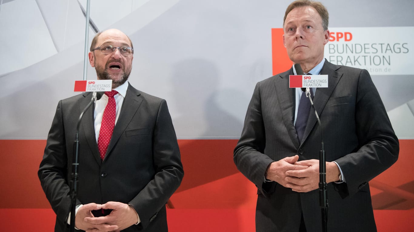 Thomas Oppermann und die SPD wollen in keine Regierung eintreten, die zwei Prozent der Wirtschaftsleistung für Rüstung ausgibt.