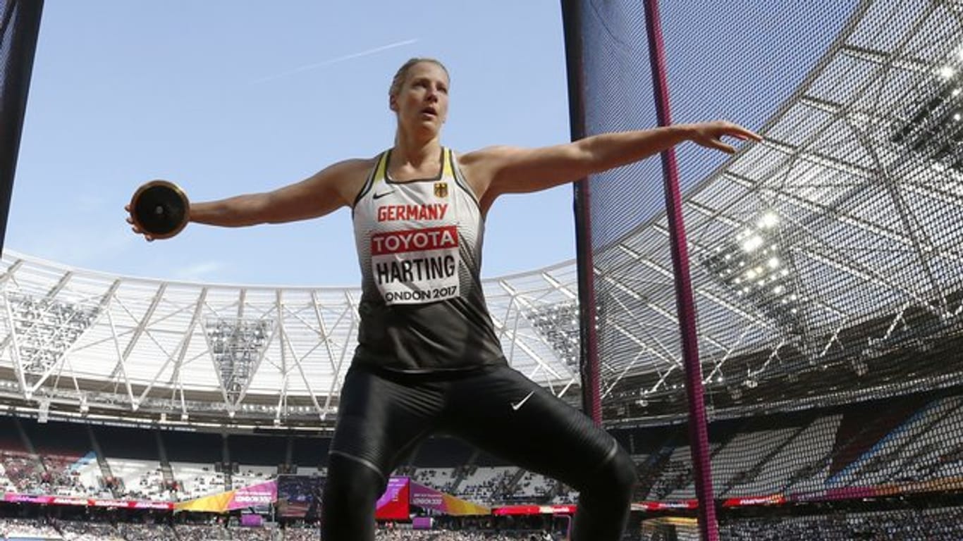 Steht bei der Leichtathletik-WM in London im Finale: Diskuswerferin Julia Harting.