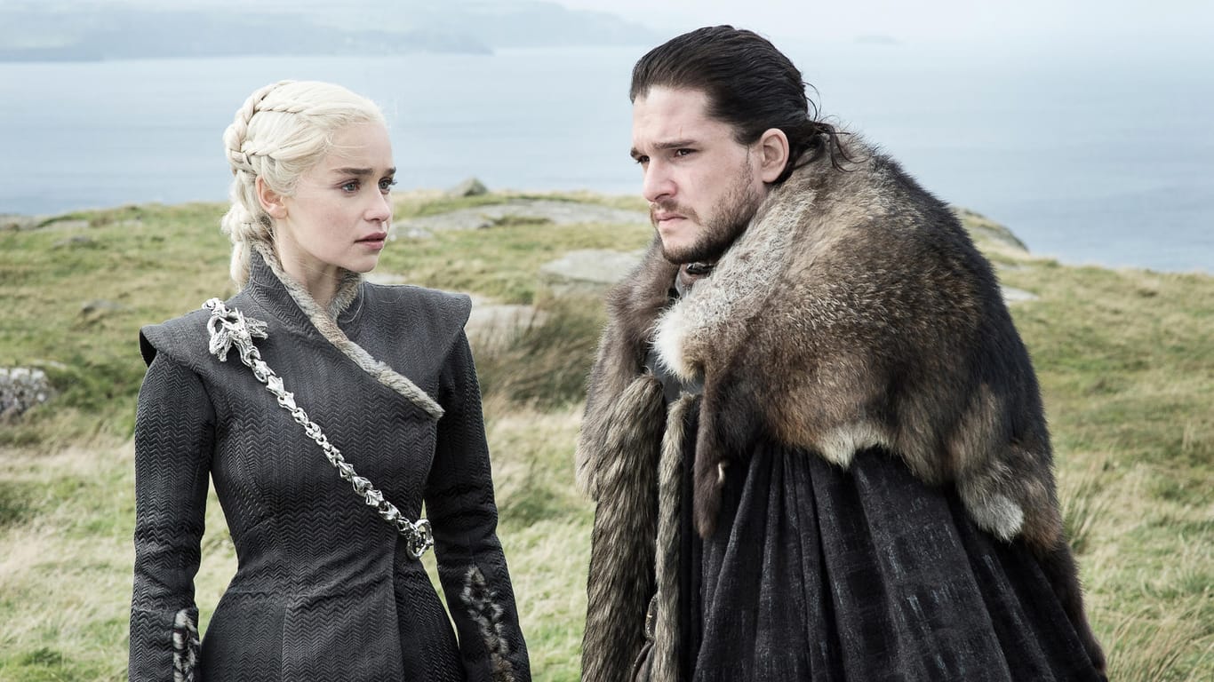 game of Thrones: Daenerys Targaryen und Jon Snow auf Drachenstein