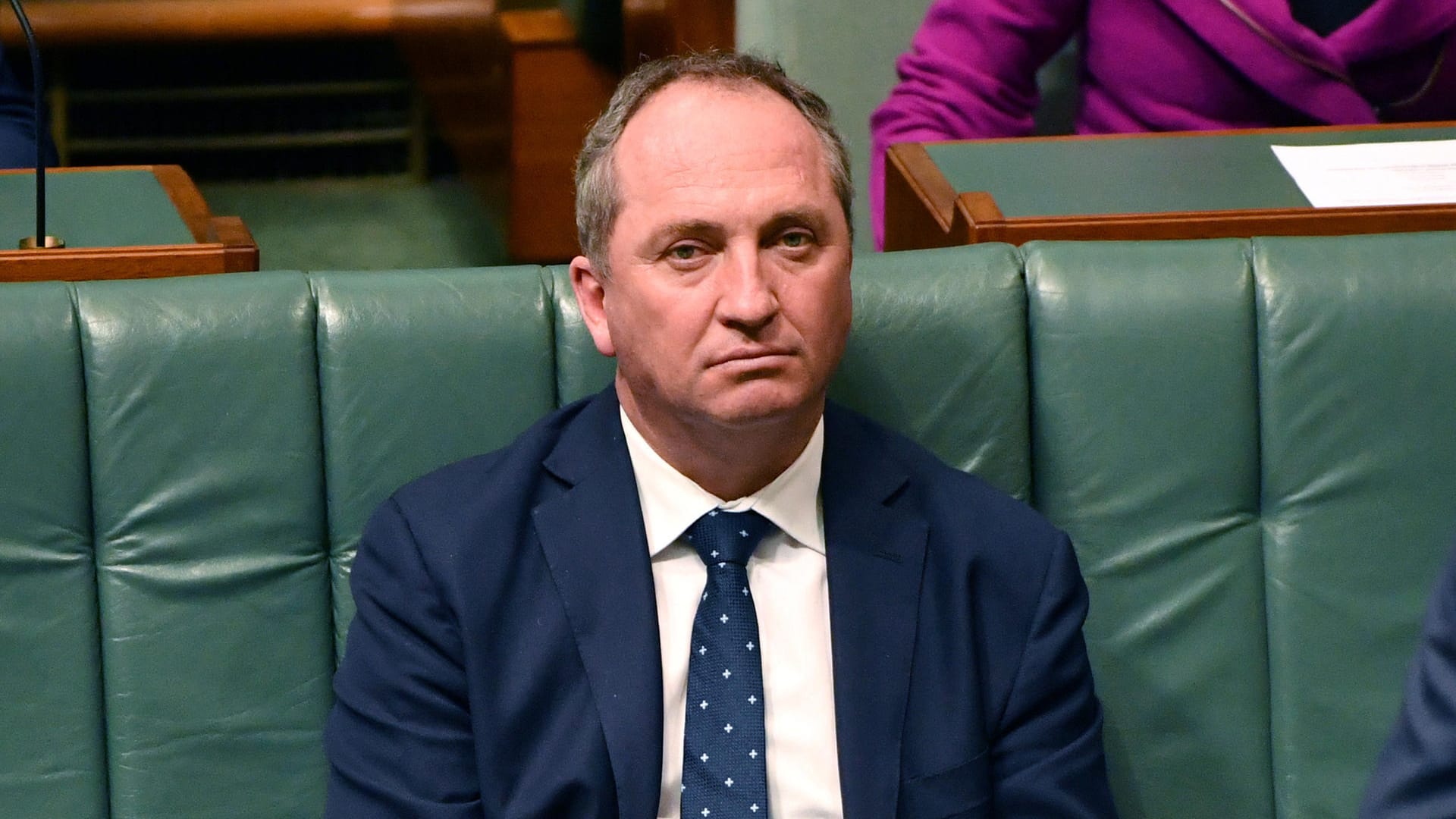 Australiens Vize Premierminister Barnaby Joyce im Repräsentantenhaus in Canberra. Australiens Vize Premierminister Barnaby Joyce im Repräsentantenhaus in Canberra.