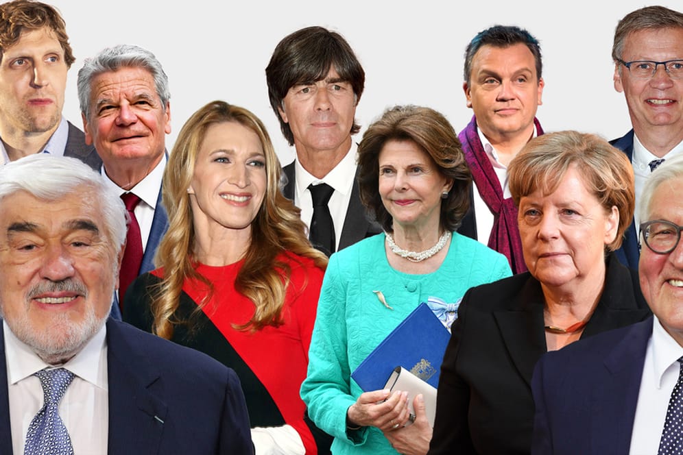 Die Vorbilder der Deutschen kommen aus Politik, Kunst, Sport, Wirtschaft und Gesellschaft.