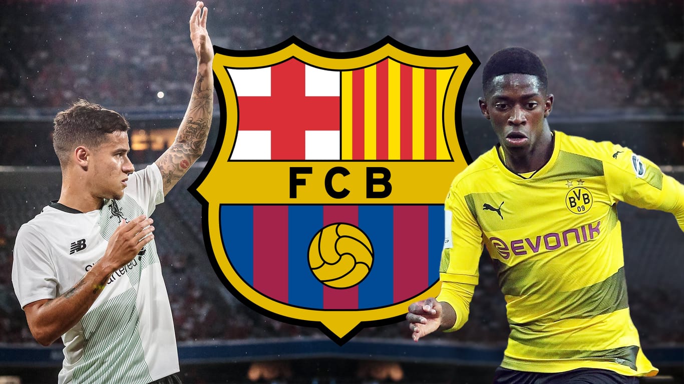 Philippe Coutinho (l.) und Ousmane Dembélé sollen den FC Barcelona zu Titeln verhelfen.