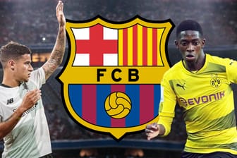 Philippe Coutinho (l.) und Ousmane Dembélé sollen den FC Barcelona zu Titeln verhelfen.