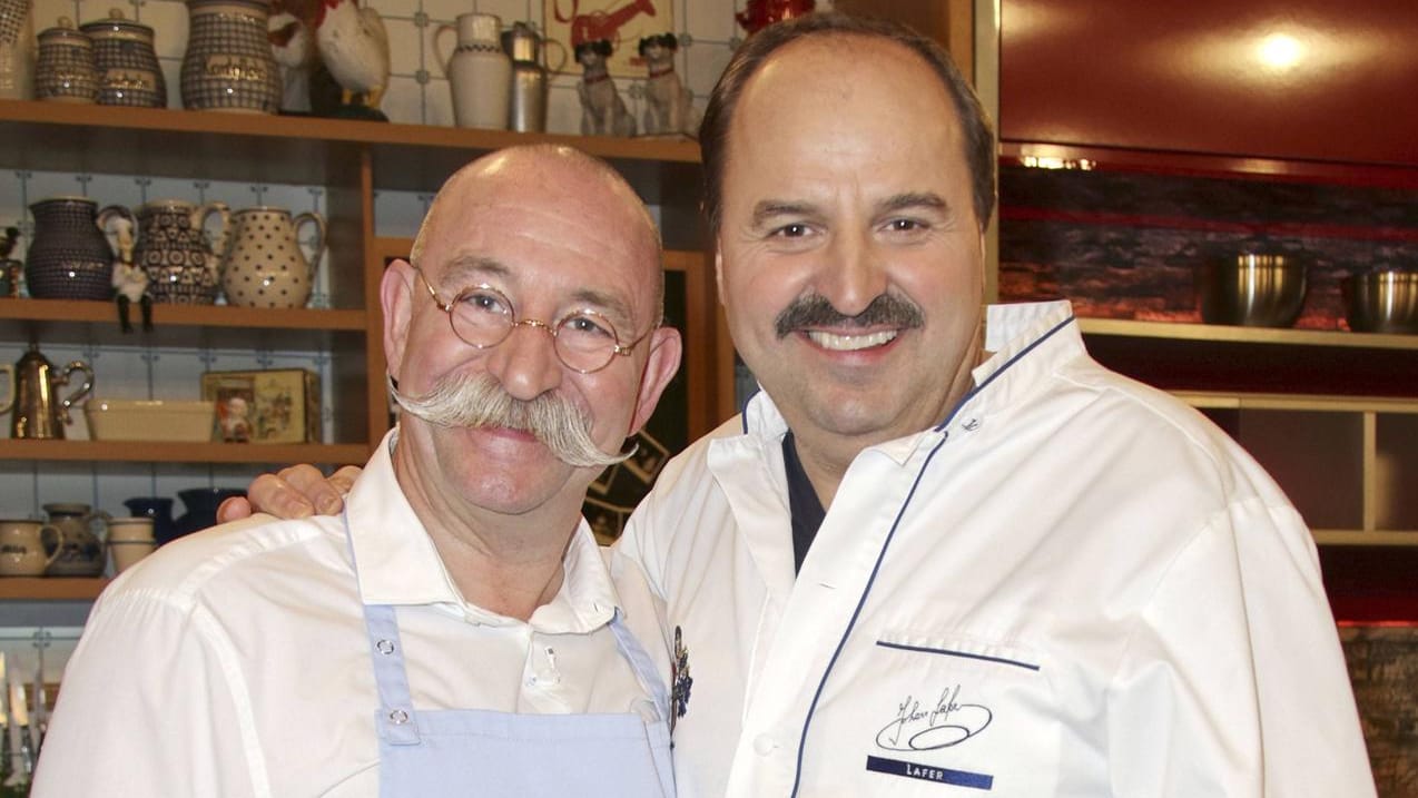 Horst Lichter mit Johann Lafer: Ihre gemeinsame Sendung "Lafer! Lichter! Lecker!" wurde zehn Jahre lang wöchentlich ausgestrahlt.