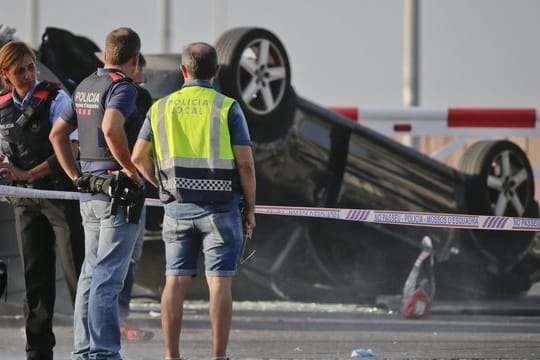 Tatort in Cambrils, wo fünf Terroristen abgefangen und erschossen wurden.