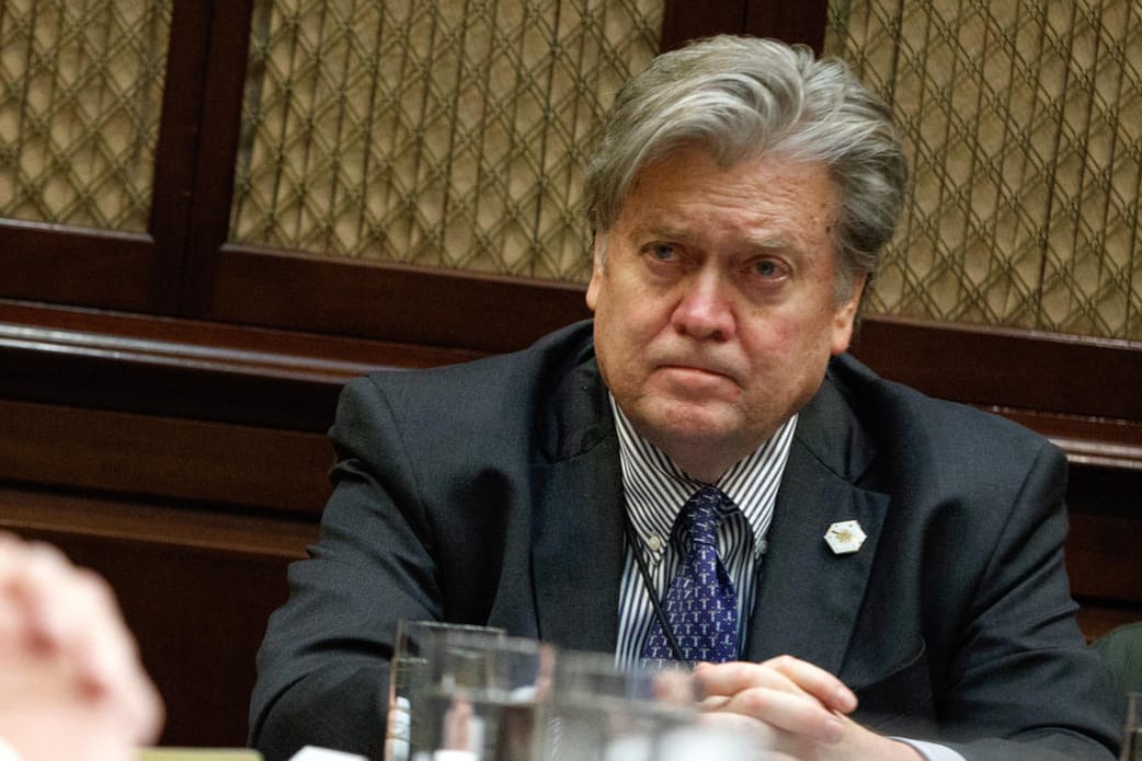 Steve Bannon bei einer Besprechung im Weißen Haus im Januar 2017.