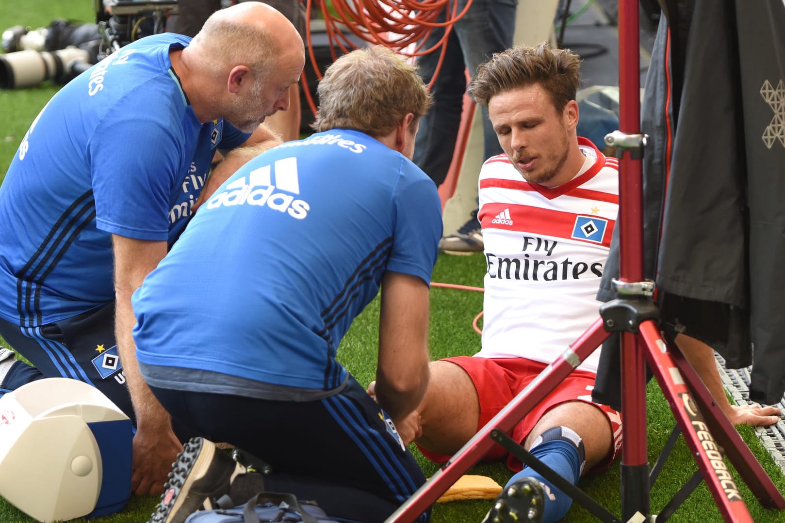 Pechvogel des Tages: HSV-Angreifer Nicolai Müller.