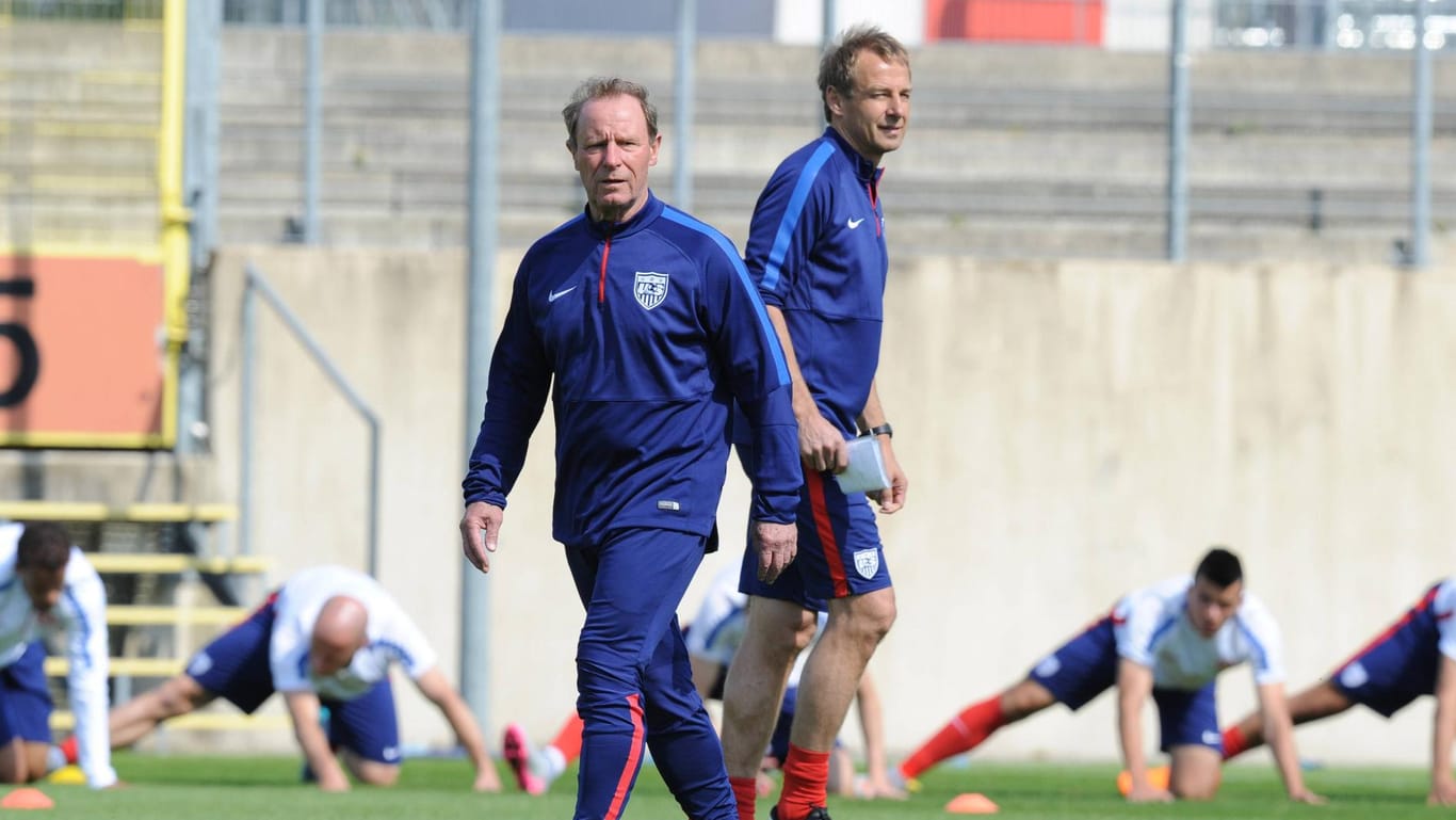 Berti Vogts und Jürgen Klinsmann arbeiteten gemeinsam für die USA.