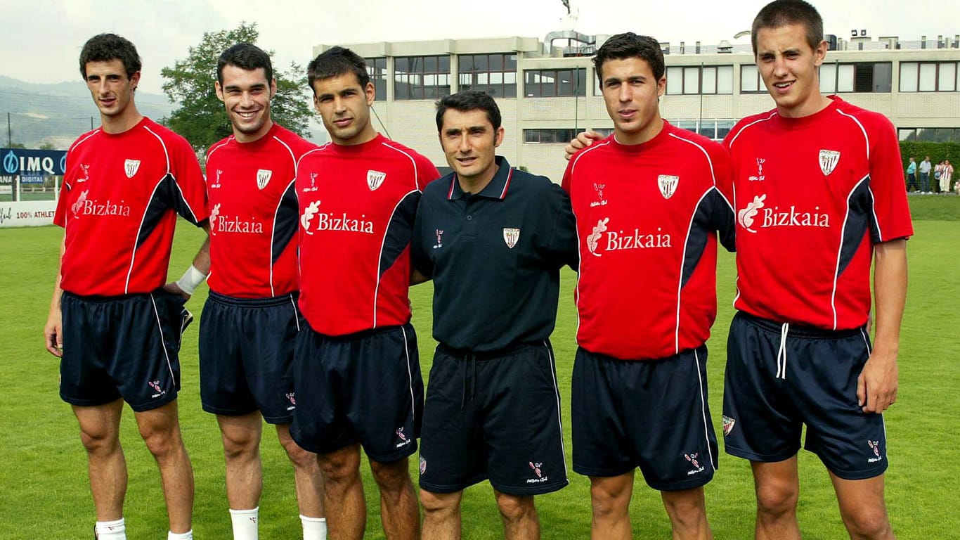 Valverde (m.) als Bilbao-Trainer 2004.