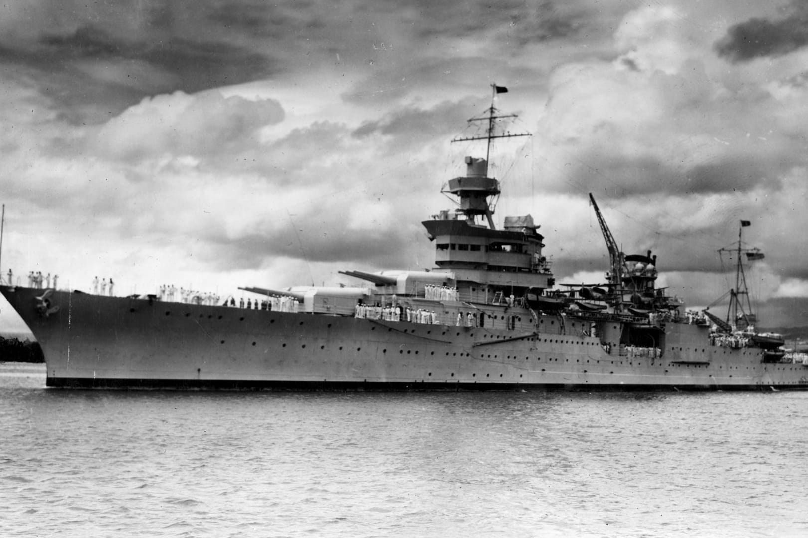 Die USS Indianapolis sank am 30. Juli 1945 im Nordpazifik.