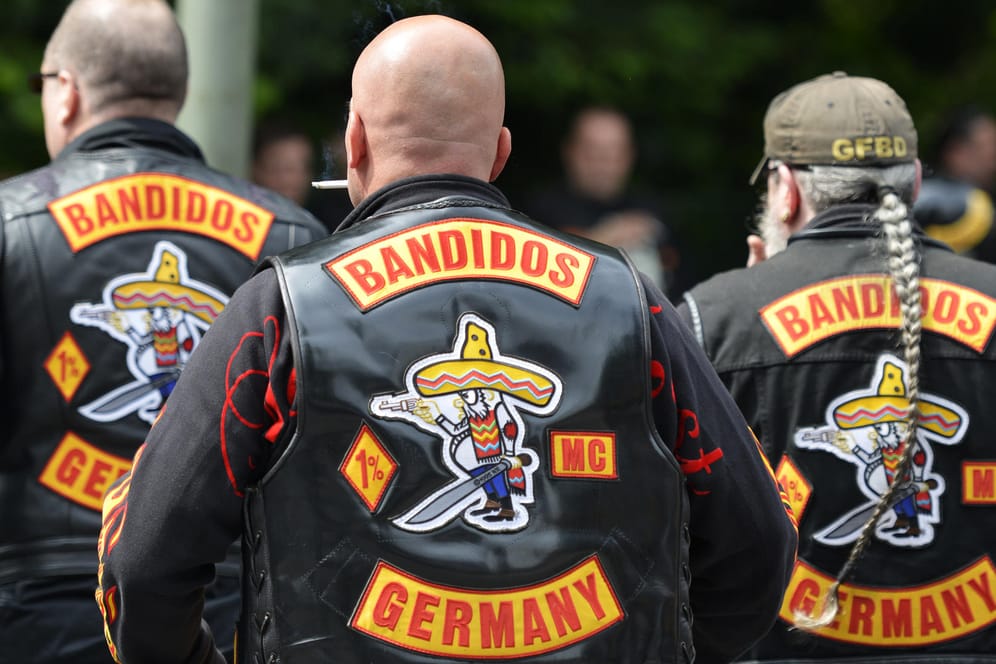 Mitglieder des Motorradclubs "Bandidos": Der Prozess rund um die verfeindeten Rockerclubs geht weiter.