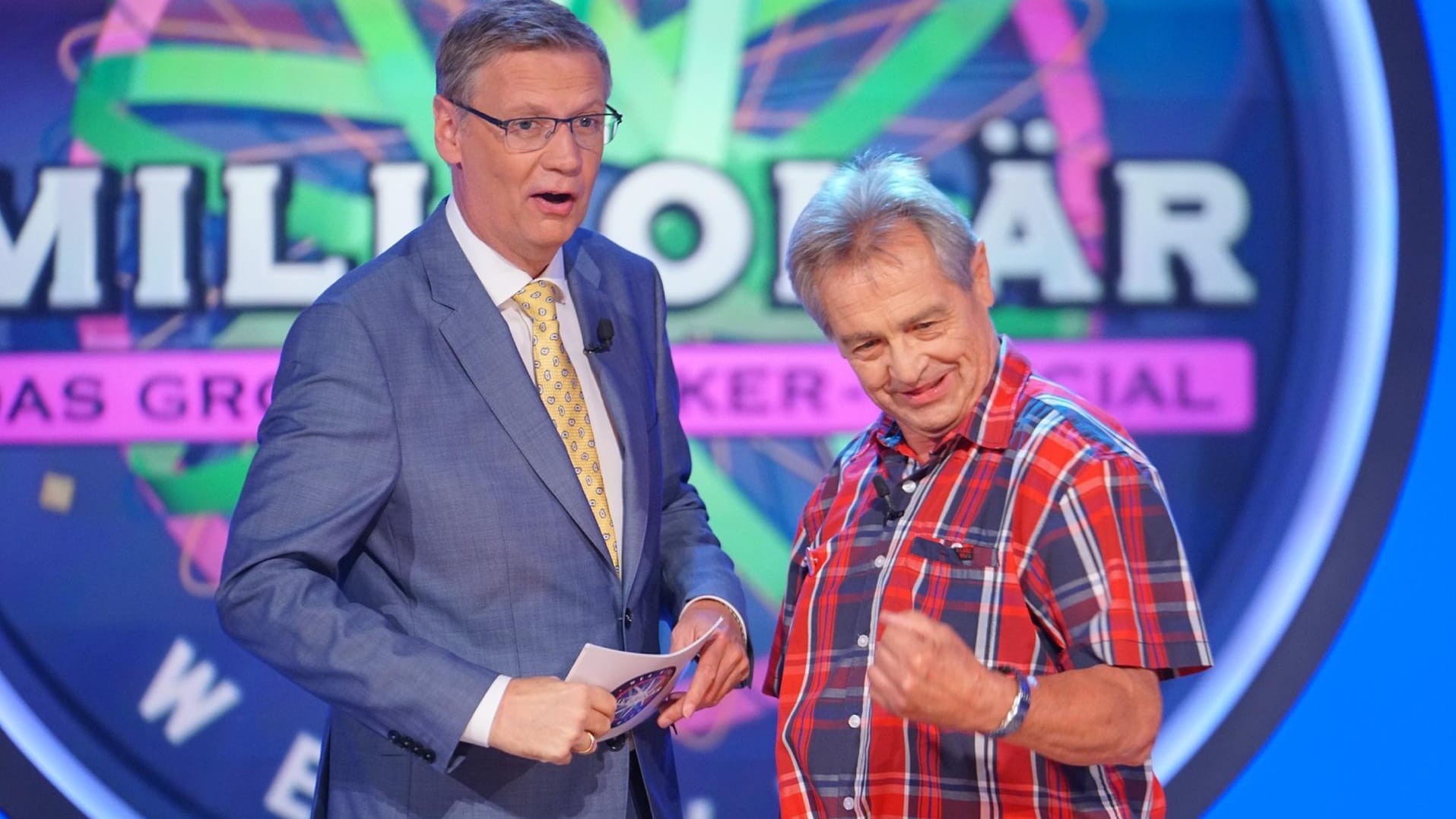 Jawoll, Heinrich Röhrl hat es endlich ins Kölner Studio geschafft.