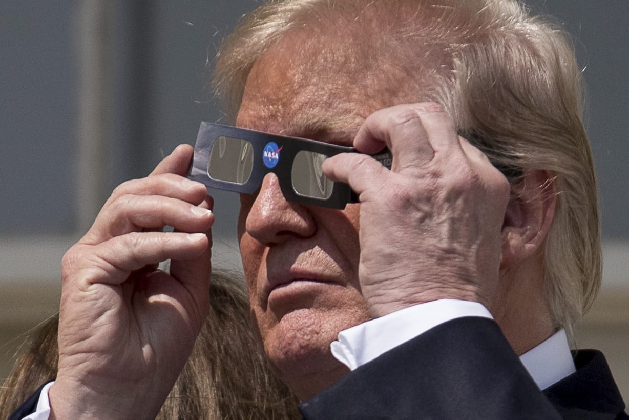 Auch US-Präsident Donald Trump verfolgte das Spektakel.