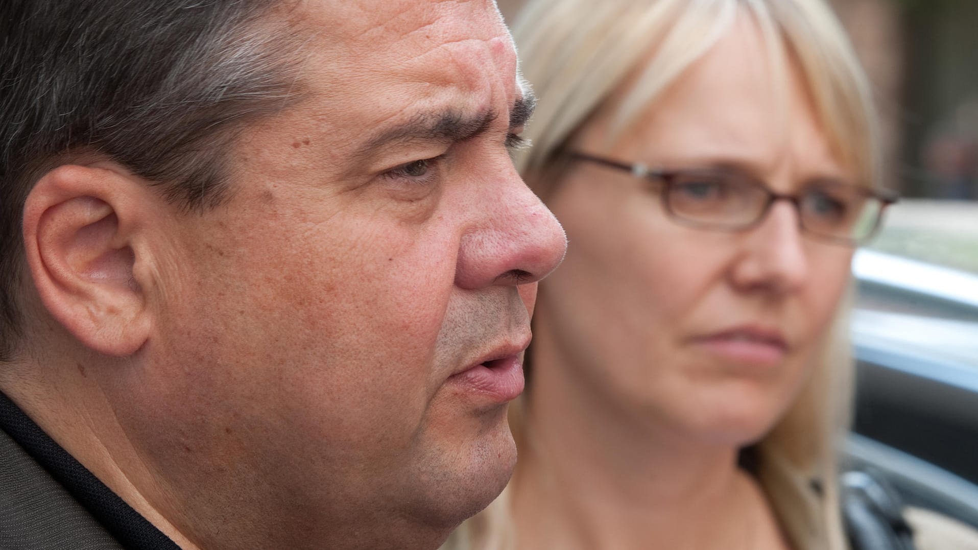 Der SPD-Vorsitzende Sigmar Gabriel und seine Frau Anke.