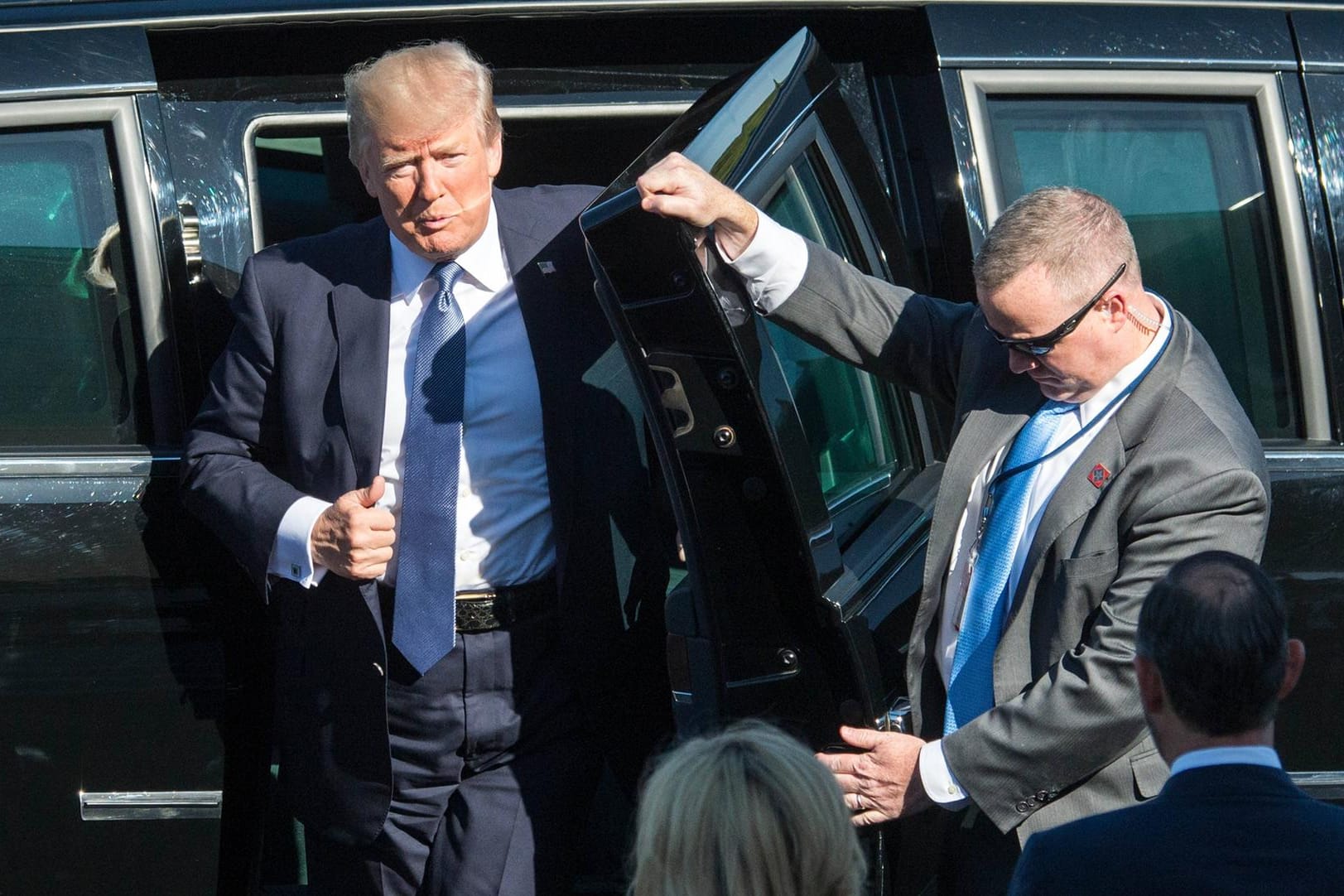 Der aufwändige Schutz von US-Präsident Trump ist zu teuer.