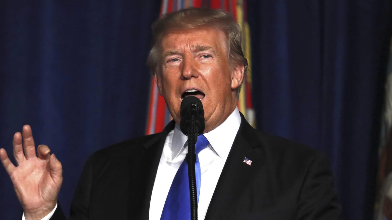 US-Präsident Donald Trump hat in Fort Myer in Arlington seine neue Afghanistan-Strategie verkündet.