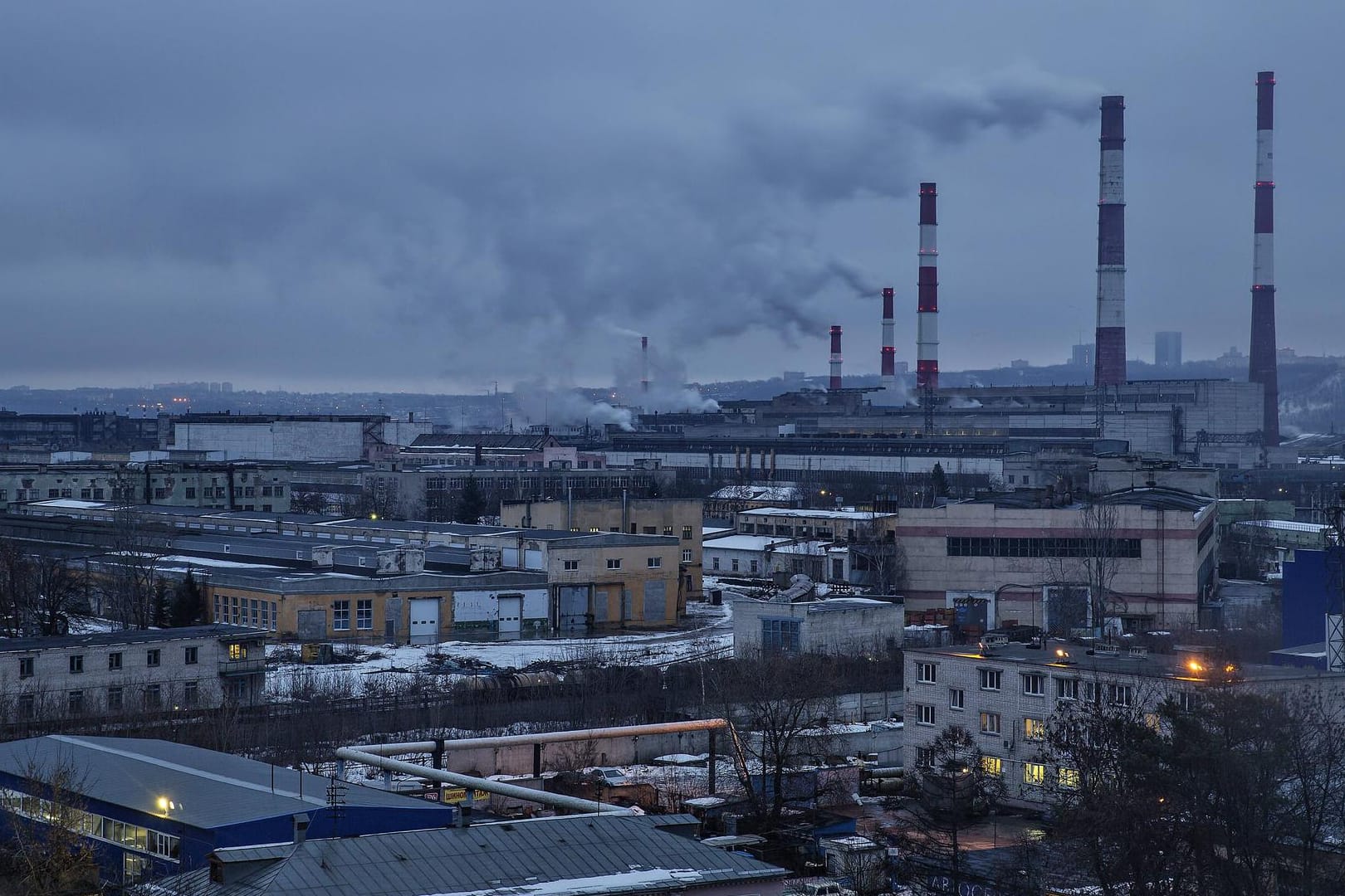 Blick auf die GAZ Automobilindustire-Anlage in Nischni Nowgorod. Auf diesem Gelände des größten Autohersteller Russlands ereignete sich die Bluttat.