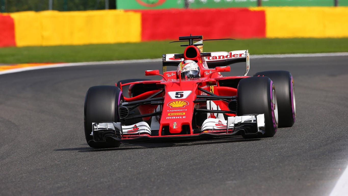 Sebastian Vettel kam im 2. freien Training in Spa nur auf den fünften Rang.