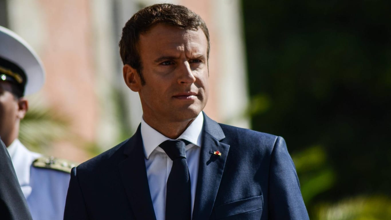 Der französische Präsident Emmanuel Macron auf einem Staatsbesuch in Bulgarien.
