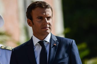 Der französische Präsident Emmanuel Macron auf einem Staatsbesuch in Bulgarien.