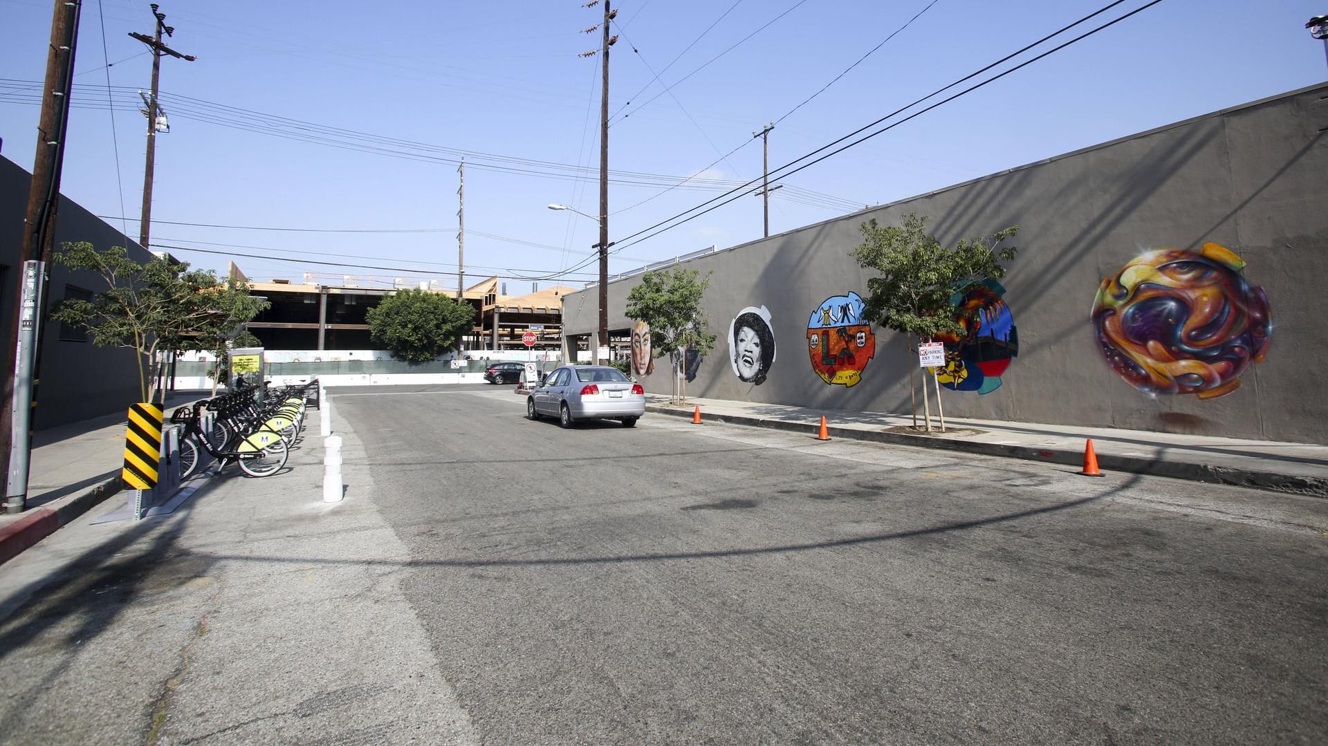 Eine Straße in Los Angeles