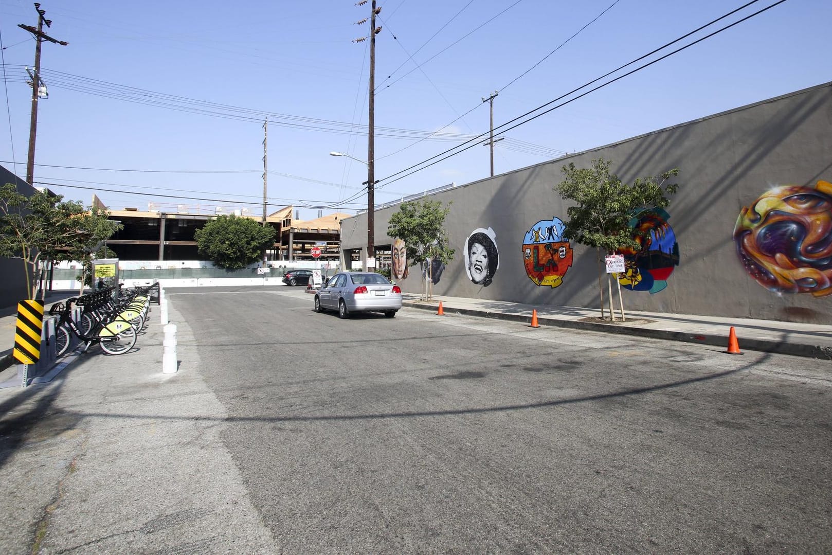 Eine Straße in Los Angeles