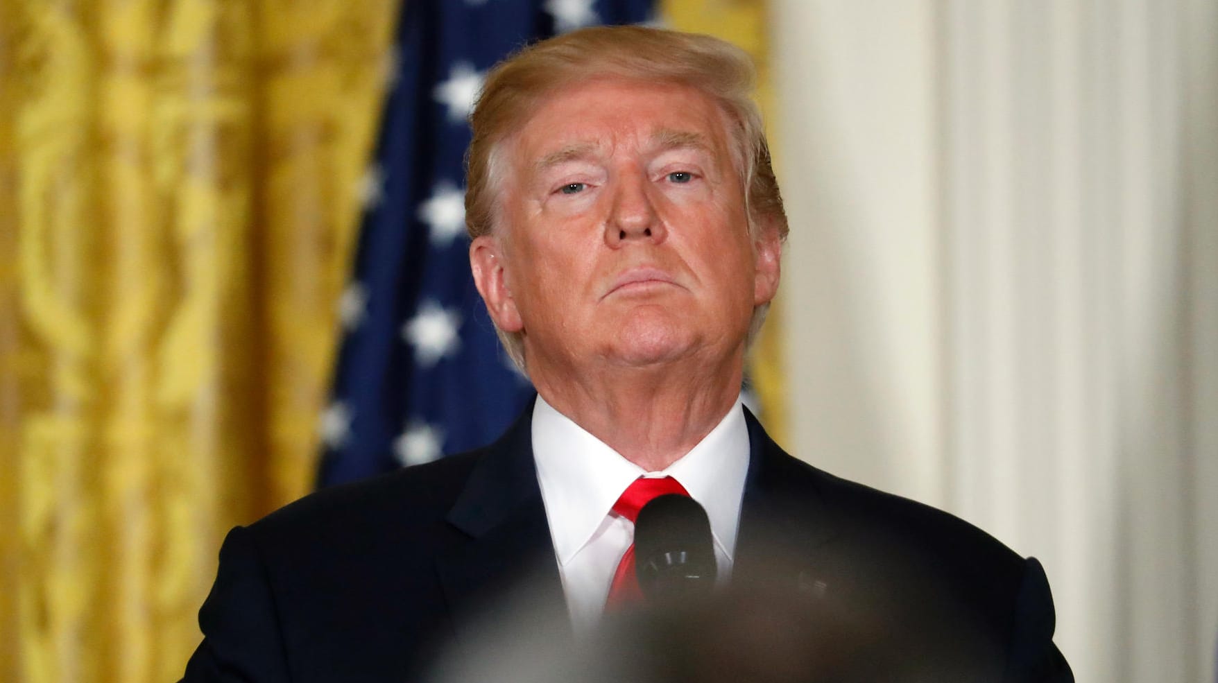 US-Präsident Donald Trump bei einem Auftritt vor Journalisten in Washington. US-Präsident Donald Trump bei einem Auftritt vor Journalisten in Washington.