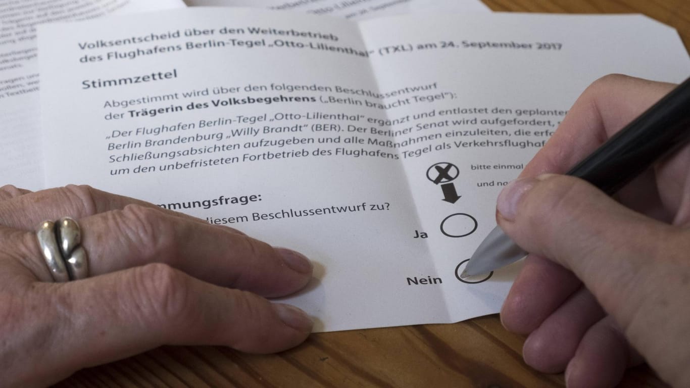 Am Tag der Bundestagswahl wird auch per Volksentscheid über Tegel abgestimmt.