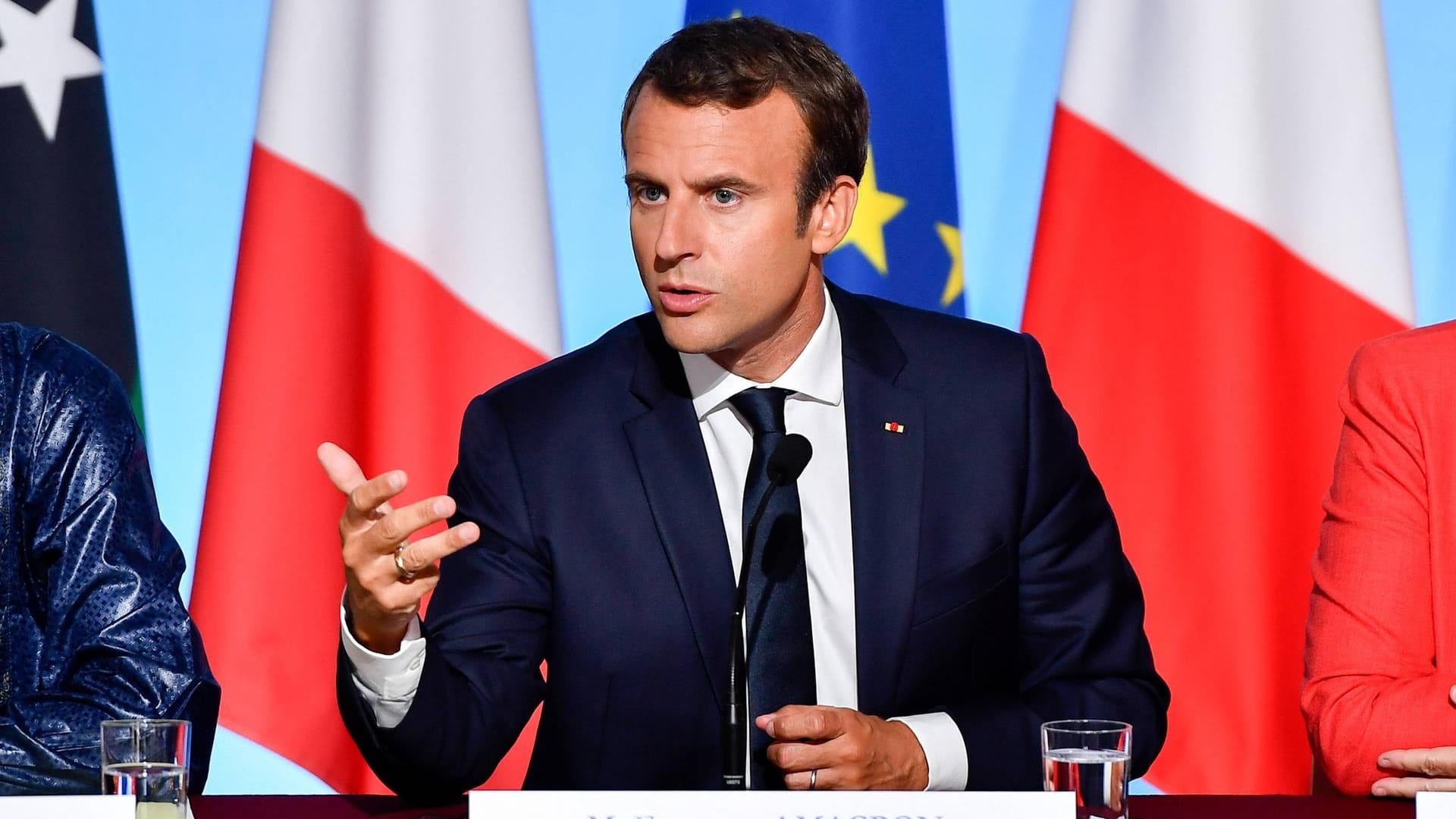 Frankreichs Präsident Emmanuel Macron wirbt in einer außenpolitischen Grundsatzrede für eine starke Rolle Frankreichs. Frankreichs Präsident Emmanuel Macron wirbt in einer außenpolitischen Grundsatzrede für eine starke Rolle Frankreichs.