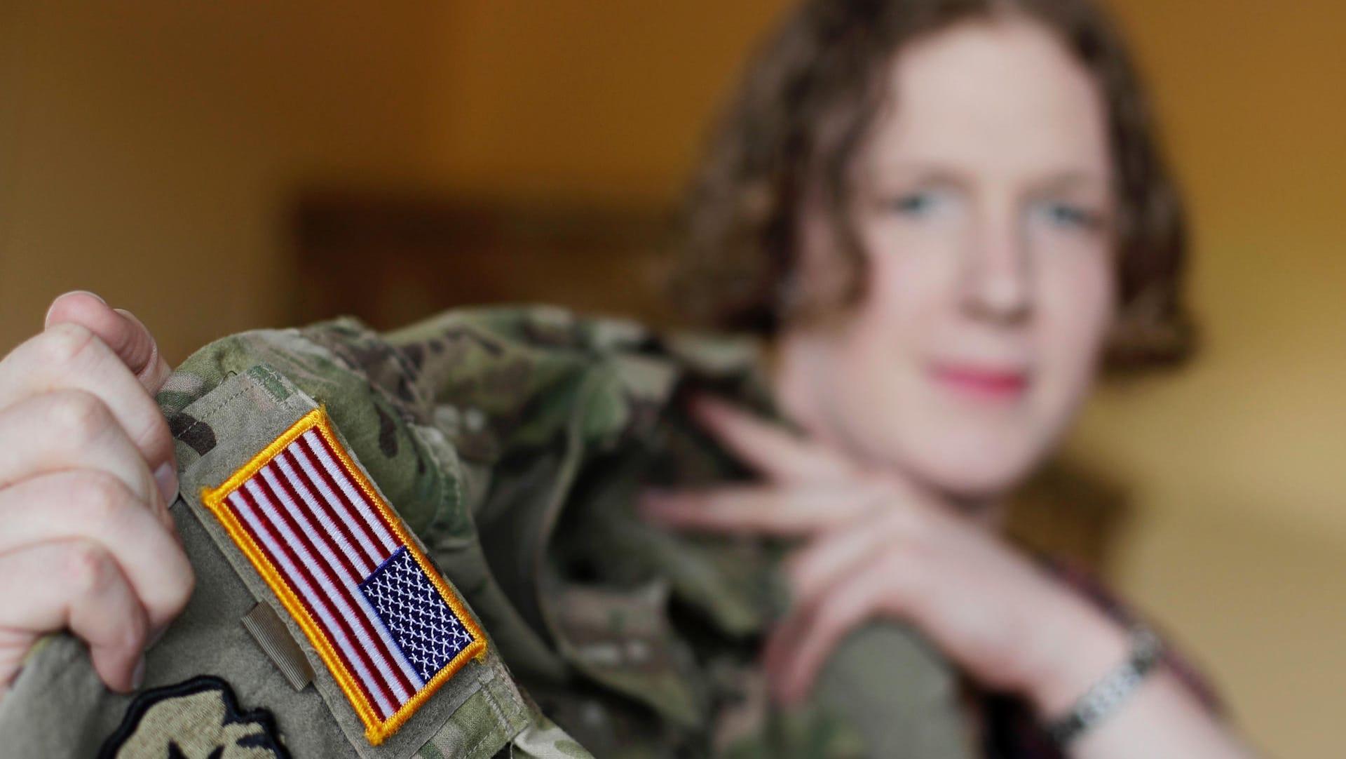 Die Soldatin Jennifer Sims ist Transgender und dient in der US-Armee. Die Soldatin Jennifer Sims ist Transgender und dient in der US-Armee.