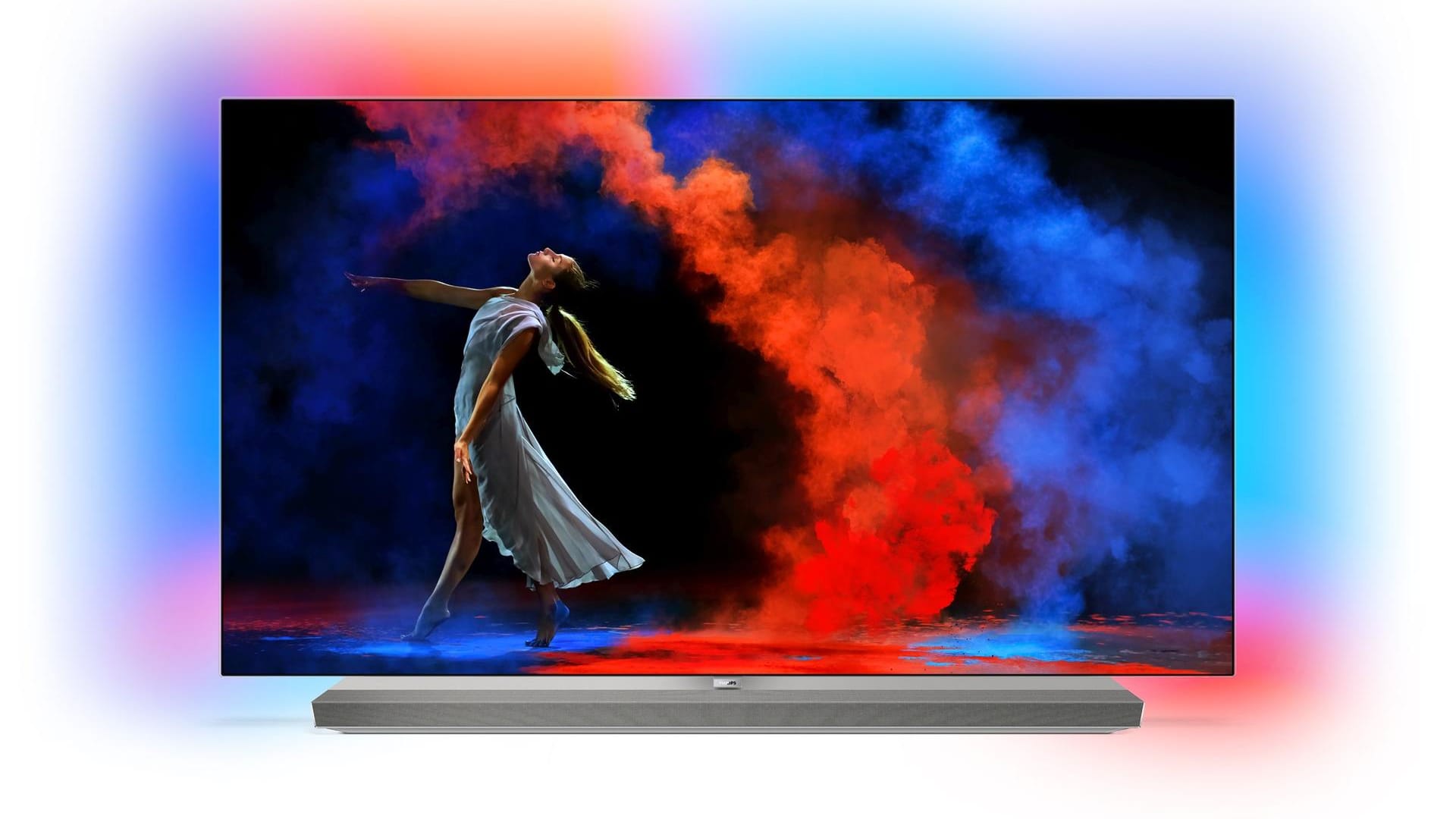 Ein neuer OLED-Fernseher der 9er Serie von Philips.