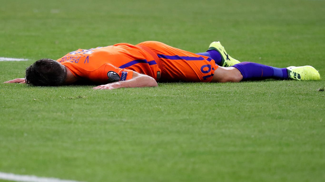 Robin van Persie und die Niederlande haben nur noch geringe Chancen auf die WM.