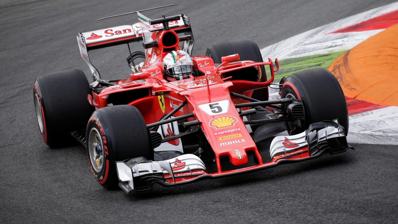 Sebastian Vettel landete beim ersten Training nur auf dem dritten Rang.