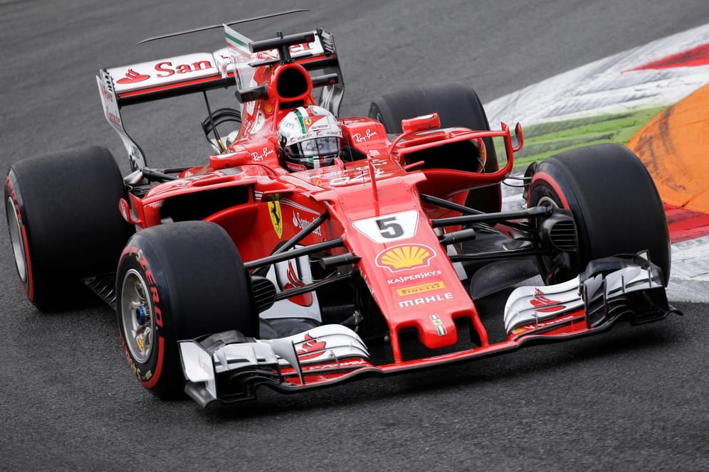 Sebastian Vettel landete beim ersten Training nur auf dem dritten Rang.