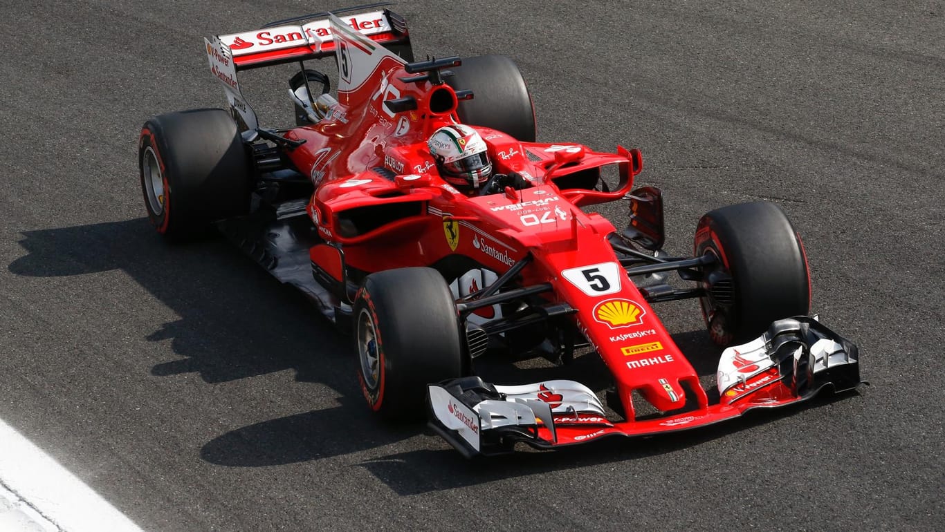 Sebastian Vettel beim Ferrari-Heimspiel in Monza.