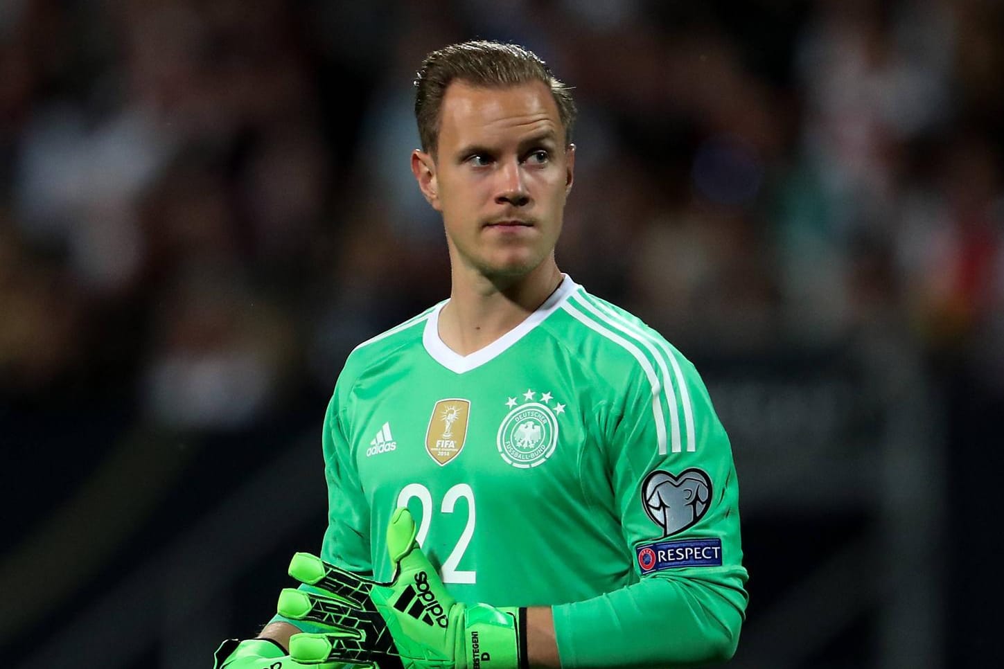 Marc-André ter Stegen hat 14 Länderspiele für die deutsche Nationalmannschaft absolviert.