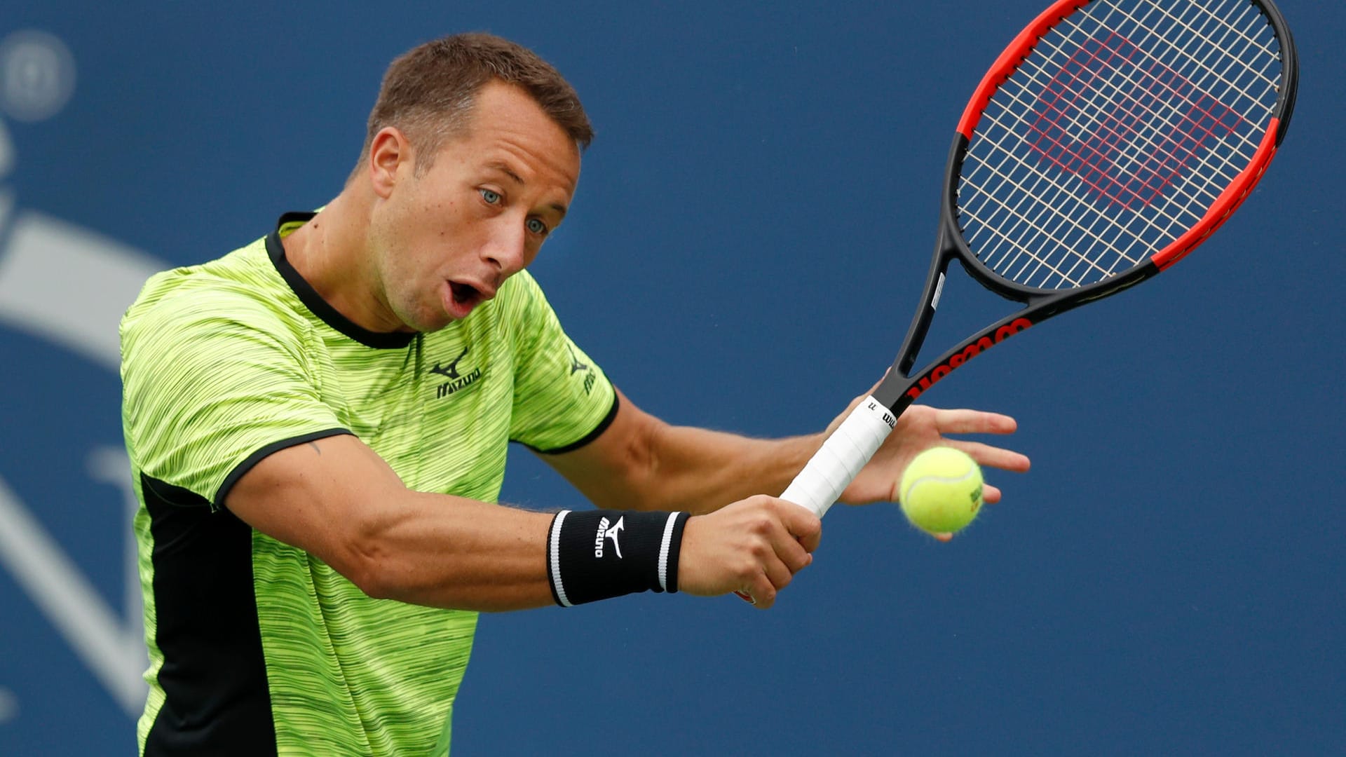 Philipp Kohlschreiber präsentiert sich bei den US Open bisher in guter Form. Philipp Kohlschreiber präsentiert sich bei den US Open bisher in guter Form.