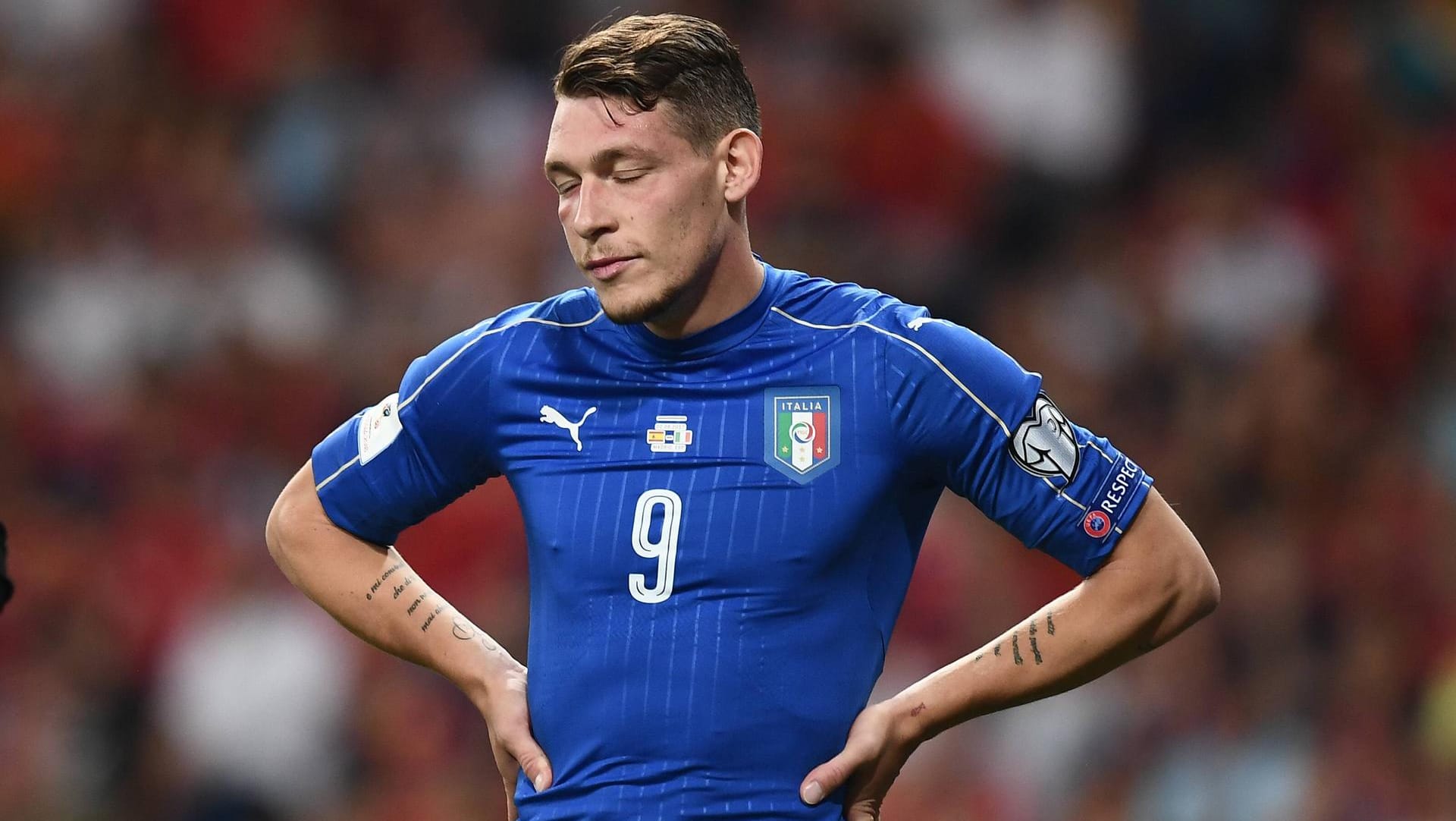 Niedergeschlagen: Andrea Belotti und die Italiener können sich wohl nur über einen Umweg für die WM qualifizieren.