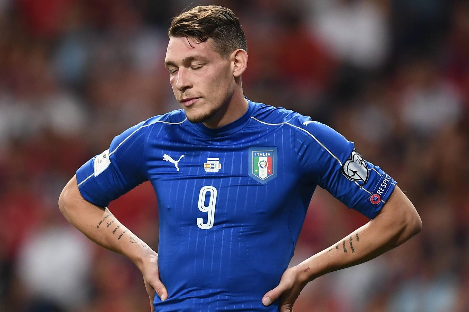 Niedergeschlagen: Andrea Belotti und die Italiener können sich wohl nur über einen Umweg für die WM qualifizieren.