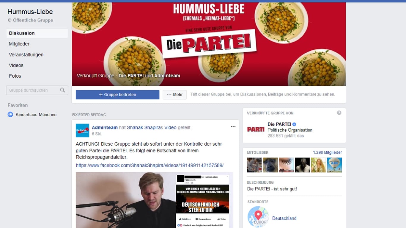 Die Partei übernimmt AfD-Gruppen bei Facebook