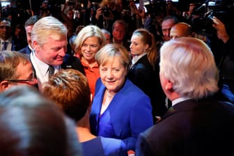 Bundeskanzlerin Angela Merkel (CDU) nach dem TV-Duell gegen Martin Schulz.