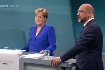 Am 3. September 2017 trafen Angela Merkel und ihr Herausforderer im TV-Duell aufeinander.