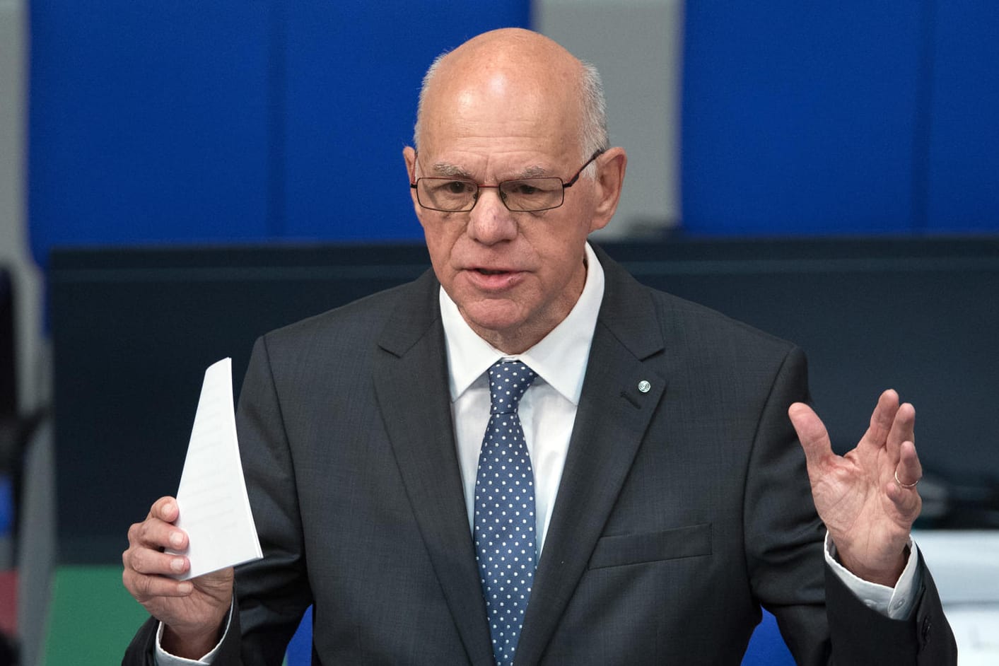 Zu seinem Abschied aus dem Parlament hielt Bundestagspräsident Norbert Lammert eine flammende Rede.