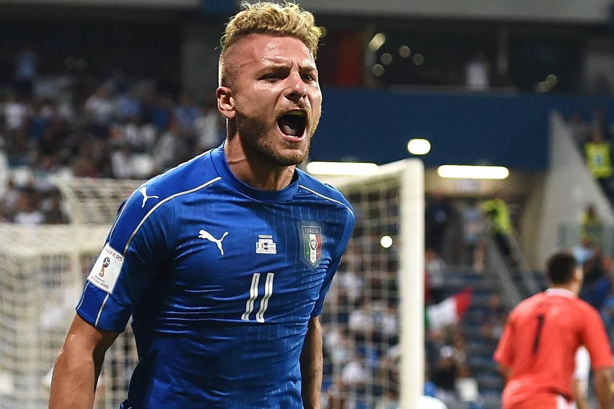 Ciro Immobile beim Torjubel gegen Israel. Ob er seine Teamkollegen nach dem Spiel zum Essen eingeladen hat?