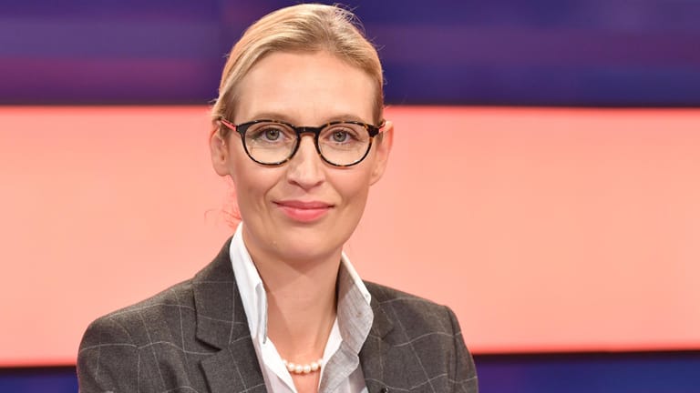 Alice Weidel (AfD) bei der ZDF-Sendung "Wie geht's Deutschland". Die Sendung verlässt sie vorzeitig.