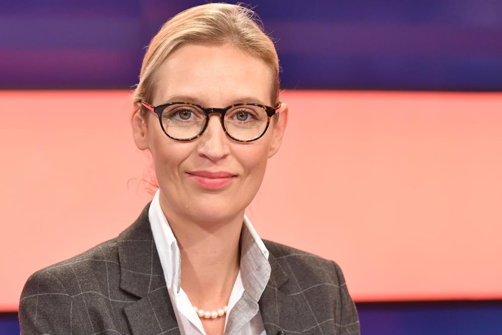 Alice Weidel (AfD) bei der ZDF-Sendung "Wie geht's Deutschland". Die Sendung verlässt sie vorzeitig.