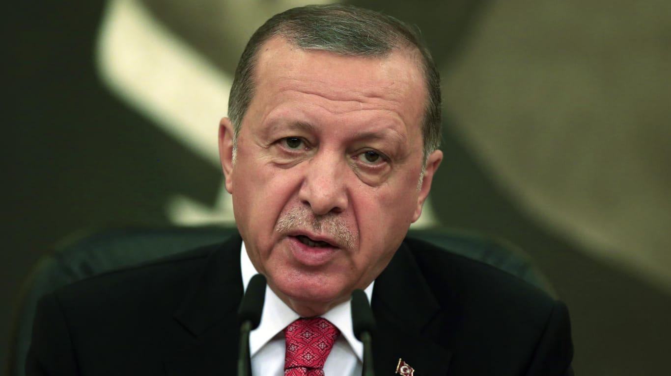 Der türkische Präsident Recep Tayyip Erdogan wirft Merkel und Schulz "Faschismus" vor.