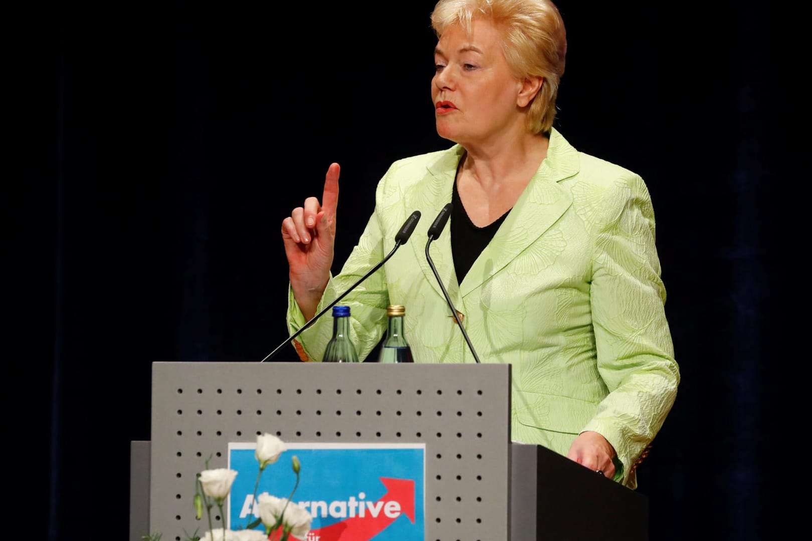 In Pforzheim absolvierte Erika Steinbach ihren ersten Wahlkampfauftritt für die AfD.
