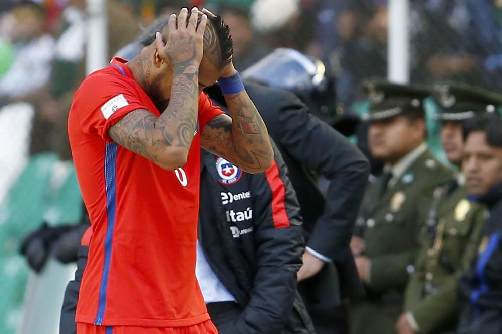 Arturo Vidal und die Chilenen drohen die WM 2018 zu verpassen.
