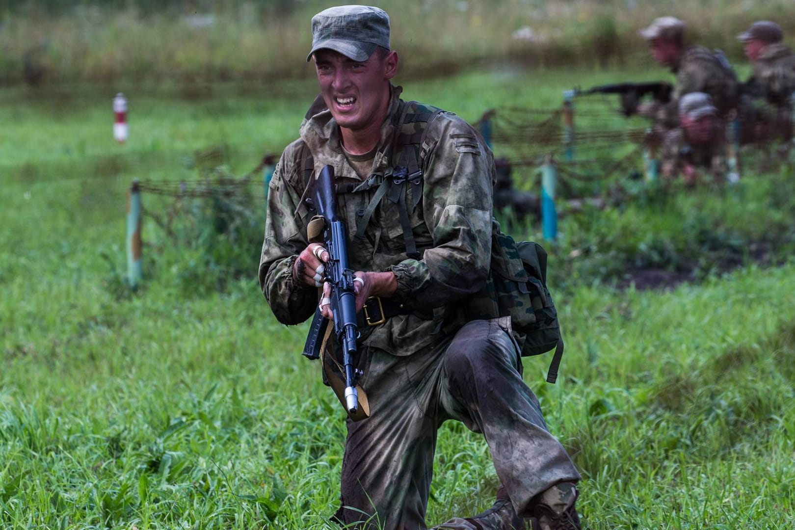 Ein russischer Soldat im Training (Symbolbild).
